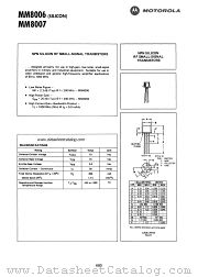 MM8006 datasheet pdf Motorola