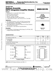 MMG1001R2 datasheet pdf Motorola