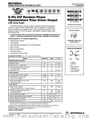 MOC3012 datasheet pdf Motorola