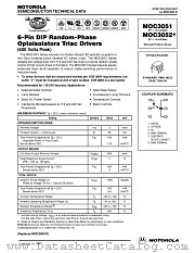 MOC3051 datasheet pdf Motorola