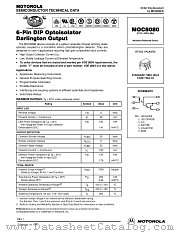 MOC8080 datasheet pdf Motorola