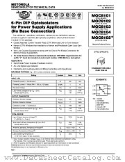 MOC8103 datasheet pdf Motorola