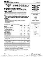 MOC8206 datasheet pdf Motorola