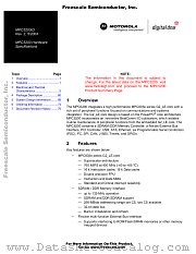 MPC5200 datasheet pdf Motorola