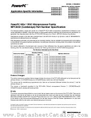 MPC603RPNS datasheet pdf Motorola