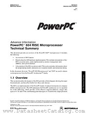 MPC604 datasheet pdf Motorola
