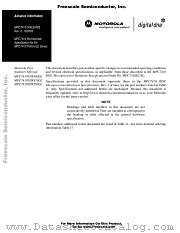 MPC7410THXLEPNS datasheet pdf Motorola