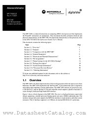 MPC7450EC datasheet pdf Motorola