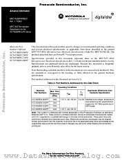 MPC7455BPXPNS datasheet pdf Motorola