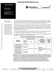 MPC8245TXXPNS datasheet pdf Motorola