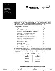 MPC8280EC datasheet pdf Motorola