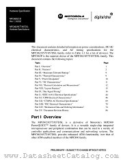 MPC862EC datasheet pdf Motorola