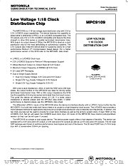 MPC9109 datasheet pdf Motorola