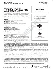MPC9229 datasheet pdf Motorola