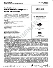 MPC9230 datasheet pdf Motorola