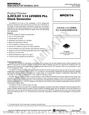 MPC9774 datasheet pdf Motorola