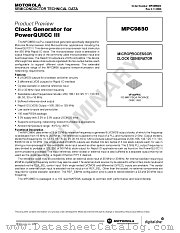 MPC9850 datasheet pdf Motorola