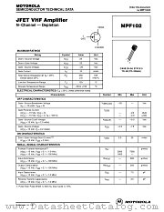 MPF102 datasheet pdf Motorola