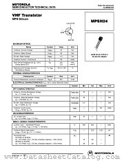 MPSH24 datasheet pdf Motorola