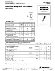 MPSW06 datasheet pdf Motorola