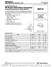 MRF151 datasheet pdf Motorola