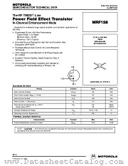 MRF158 datasheet pdf Motorola