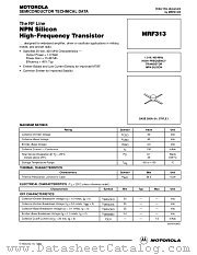 MRF313 datasheet pdf Motorola