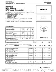 MRF321 datasheet pdf Motorola