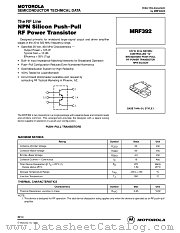 MRF392 datasheet pdf Motorola