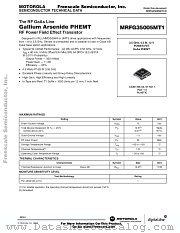 MRFG35005MT1 datasheet pdf Motorola