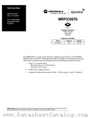 MRFIC0970 datasheet pdf Motorola