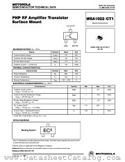 MSA1022CT1 datasheet pdf Motorola