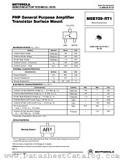 MSB709-RT1 datasheet pdf Motorola