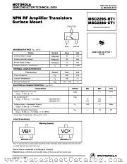 MSC2295-CT1 datasheet pdf Motorola
