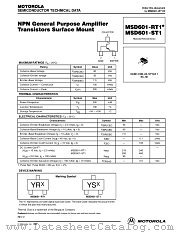 MSD601-RT1 datasheet pdf Motorola