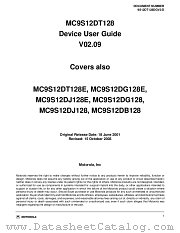 9S12DT128DGV2D datasheet pdf Motorola
