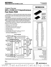MCM6323AYJ12 datasheet pdf Motorola