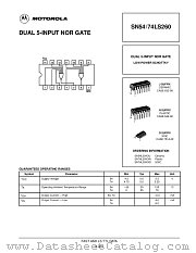 SN54LS260J datasheet pdf Motorola