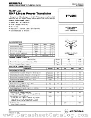 TPV598 datasheet pdf Motorola