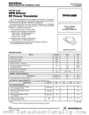 TPV8100B datasheet pdf Motorola