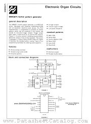 MM5871 datasheet pdf National Semiconductor