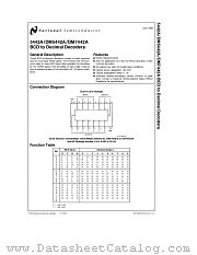 5442A datasheet pdf National Semiconductor