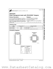 54FCT373 datasheet pdf National Semiconductor
