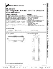 54LCX16244 datasheet pdf National Semiconductor