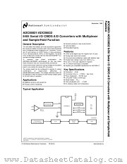 ADC08831 datasheet pdf National Semiconductor