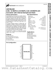 ADC08L060 datasheet pdf National Semiconductor