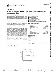ADC10030 datasheet pdf National Semiconductor