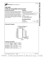 ADC1005 datasheet pdf National Semiconductor
