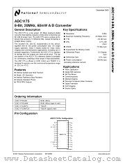 ADC1175 datasheet pdf National Semiconductor