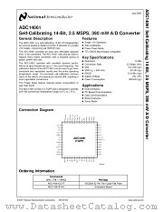 ADC14061 datasheet pdf National Semiconductor